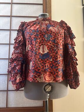 VGUC Ulla Johnson Pippa Hibiscus Blouse US 6
